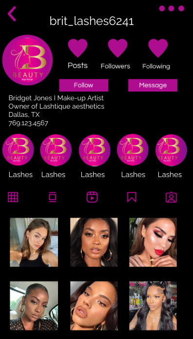 Instagram Feed | Business Card Wizytówka template